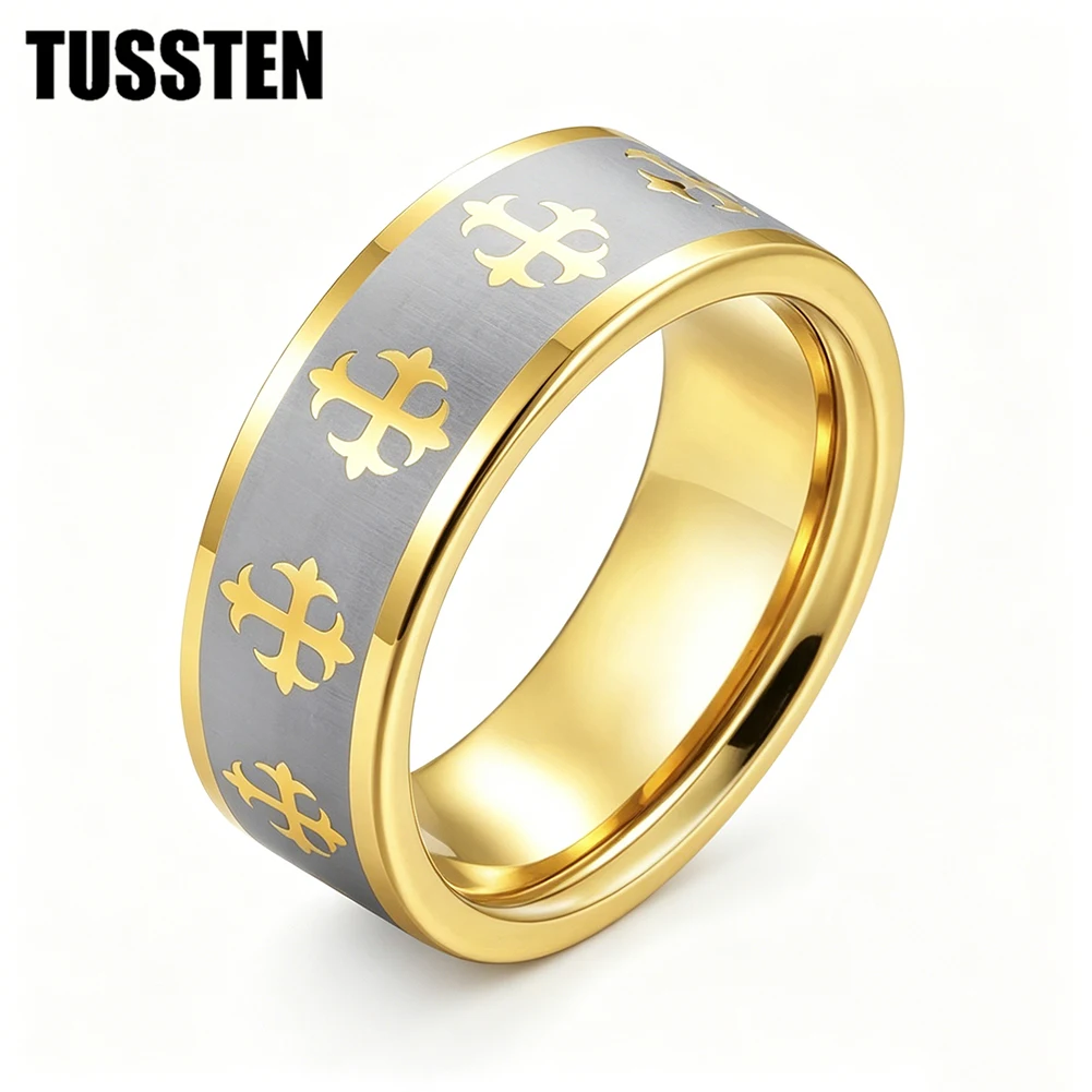 Dropshipping TUSSTEN 6/8MM Beveled Matte Tungsten Ring Laser Engraved Luminous Cross For Comfortable Fit
Dropshipping TUSSTEN 6/8MM Beveled Matte Tungsten Ring Laser Engraved Luminous Cross For Comfortable Fit
