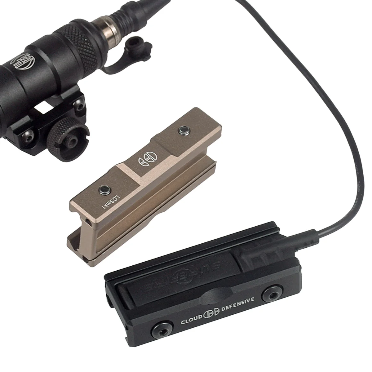 CLOUD DEFENSIVE ST07 Remote Tape Pressure Pad Switch Mlok Keymod Rail Mount Plates For Surefire M600 M300 Flashlight Switch
CLOUD DEFENSIVE ST07 Remote Tape Pressure Pad Switch Mlok Keymod Rail Mount Plates For Surefire M600 M300 Flashlight Switch