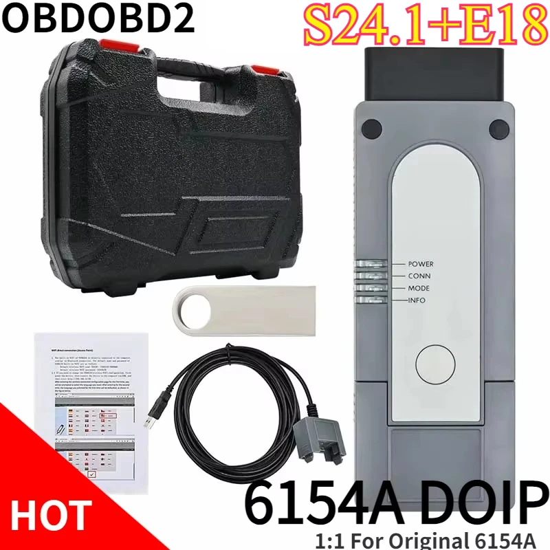 НОВЫЙ оригинальный сканер Shell 6154 DoIP CAN FD OD-S24.1/OD-E18, драйвер не требуется, лучше, чем для автомобильного диагностического инструмента VNCI 6154A 5054A
НОВЫЙ оригинальный сканер Shell 6154 DoIP CAN FD OD-S24.1/OD-E18, драйвер не требуется, лучше, чем для автомобильного диагностического инструмента VNCI 6154A 5054A