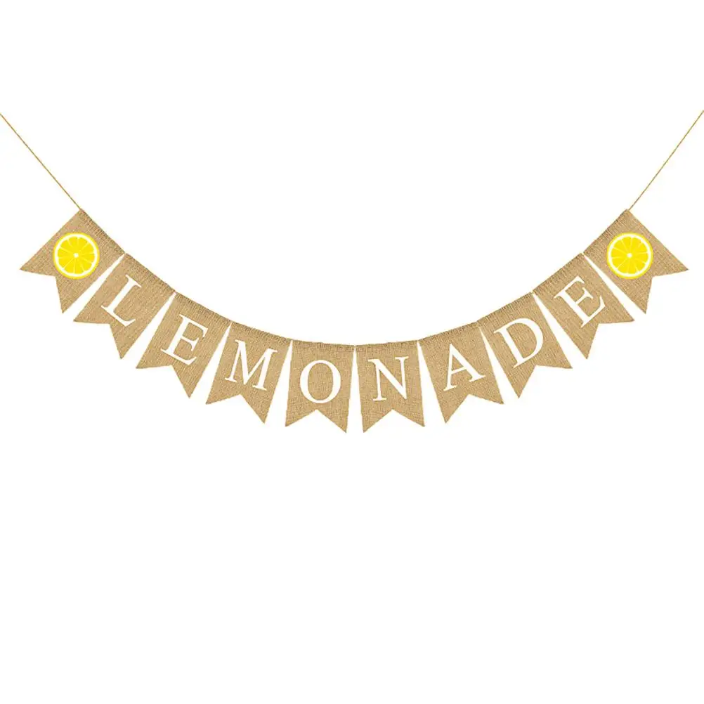 Lemon Slice Swallowtail Banner Linen Party Bunting Decoration Kitchen Festive Hangings Strong Creative Design Matching
Lemon Slice Swallowtail Banner Linen Party Bunting Decoration Kitchen Festive Hangings Strong Creative Design Matching