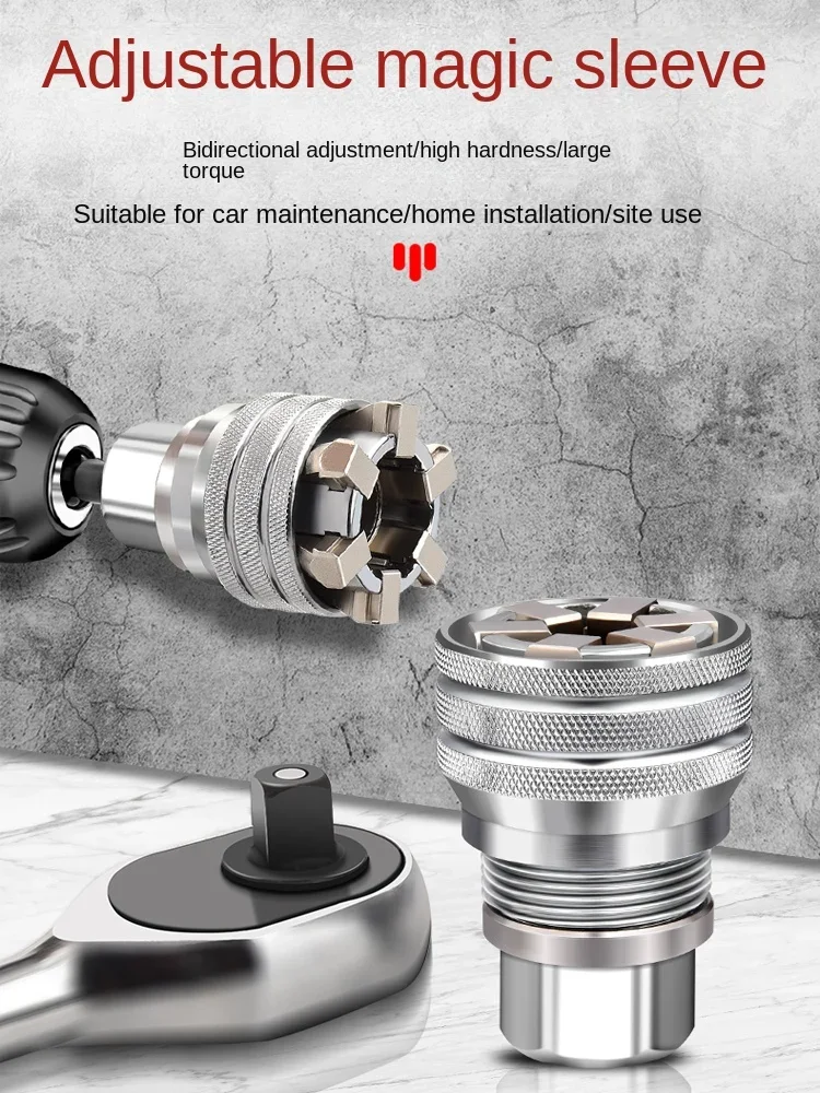 Socket head wrench set manual universal screw socket multi-function magic socket
Socket head wrench set manual universal screw socket multi-function magic socket