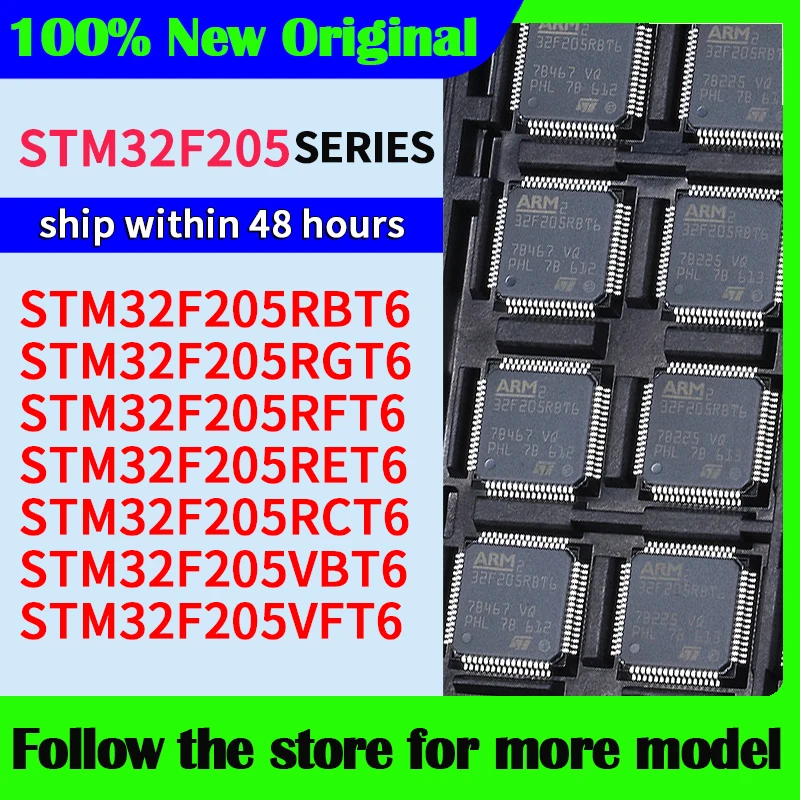 STM32F205RBT6 STM32F205RGT6 STM32F205RFT6 STM32F205RET6 STM32F205RCT6 STM32F205VBT6 STM32F205VFT6 High quality New
STM32F205RBT6 STM32F205RGT6 STM32F205RFT6 STM32F205RET6 STM32F205RCT6 STM32F205VBT6 STM32F205VFT6 High quality New