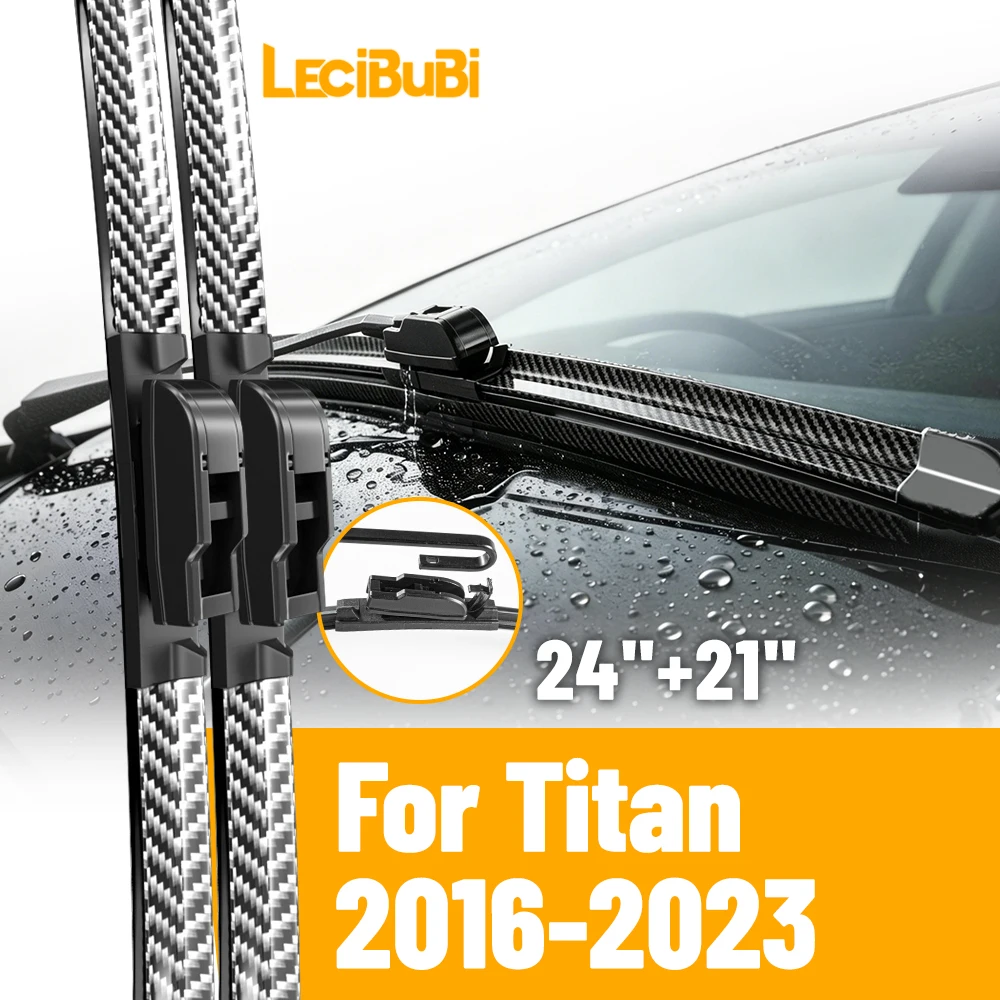 2pcs Front Windshield Windscreen Wiper Blades For Nissan Titan 2016-2023 Carbon Fibre Rubber Brushes Car Accessories 24"+21"
2pcs Front Windshield Windscreen Wiper Blades For Nissan Titan 2016-2023 Carbon Fibre Rubber Brushes Car Accessories 24"+21"