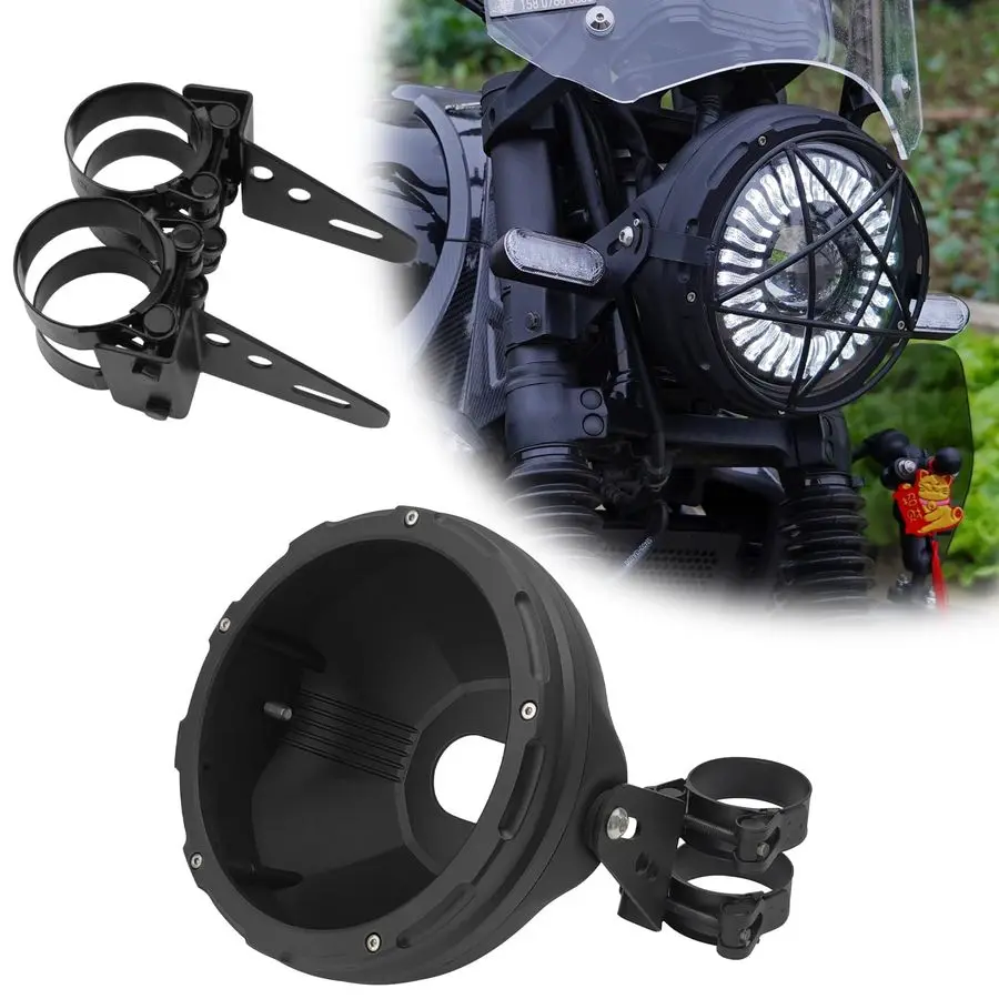 Inch LED Motorcycle Headlight Housing Bucket with Lamp Shell Side Mount Brakcet for Motorcycles with 32MM to 35MM Fork Tubes
Inch LED Motorcycle Headlight Housing Bucket with Lamp Shell Side Mount Brakcet for Motorcycles with 32MM to 35MM Fork Tubes