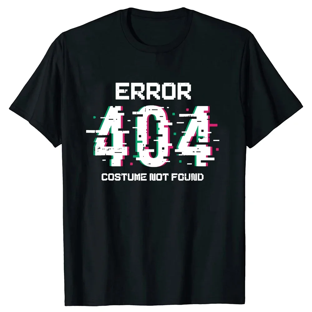 Error 404 Costume Not Found Glitch Style Graphic Tee Breathable Cotton T-Shirt for Coders
Error 404 Costume Not Found Glitch Style Graphic Tee Breathable Cotton T-Shirt for Coders