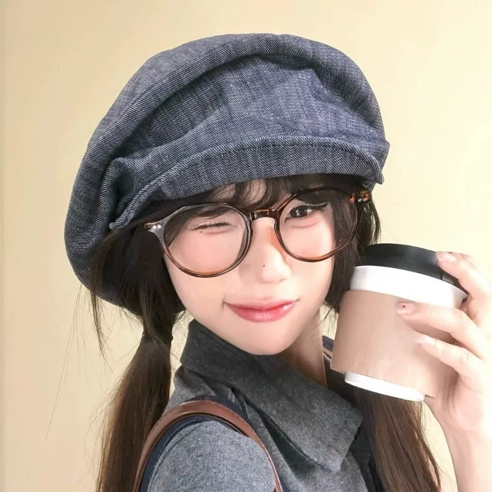 Fashion Japanese Denim Beret Cloth Cloud Octagonal Cap Y2K Newsboy Pleated Painter Hat Streetwear
Fashion Japanese Denim Beret Cloth Cloud Octagonal Cap Y2K Newsboy Pleated Painter Hat Streetwear