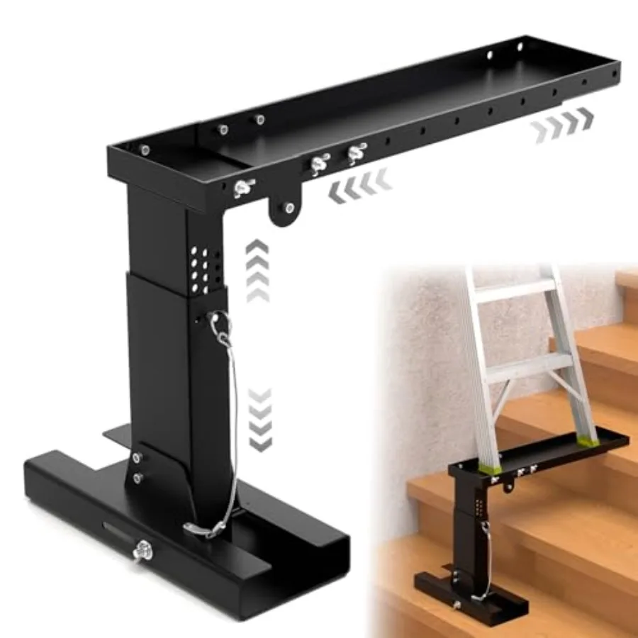 Ladder Leveler Pro, for Extension Ladders and Single, Ladder Leveler for Stairs, Adjustable Length 20 "-29.6" and Height Range
Ladder Leveler Pro, for Extension Ladders and Single, Ladder Leveler for Stairs, Adjustable Length 20 "-29.6" and Height Range