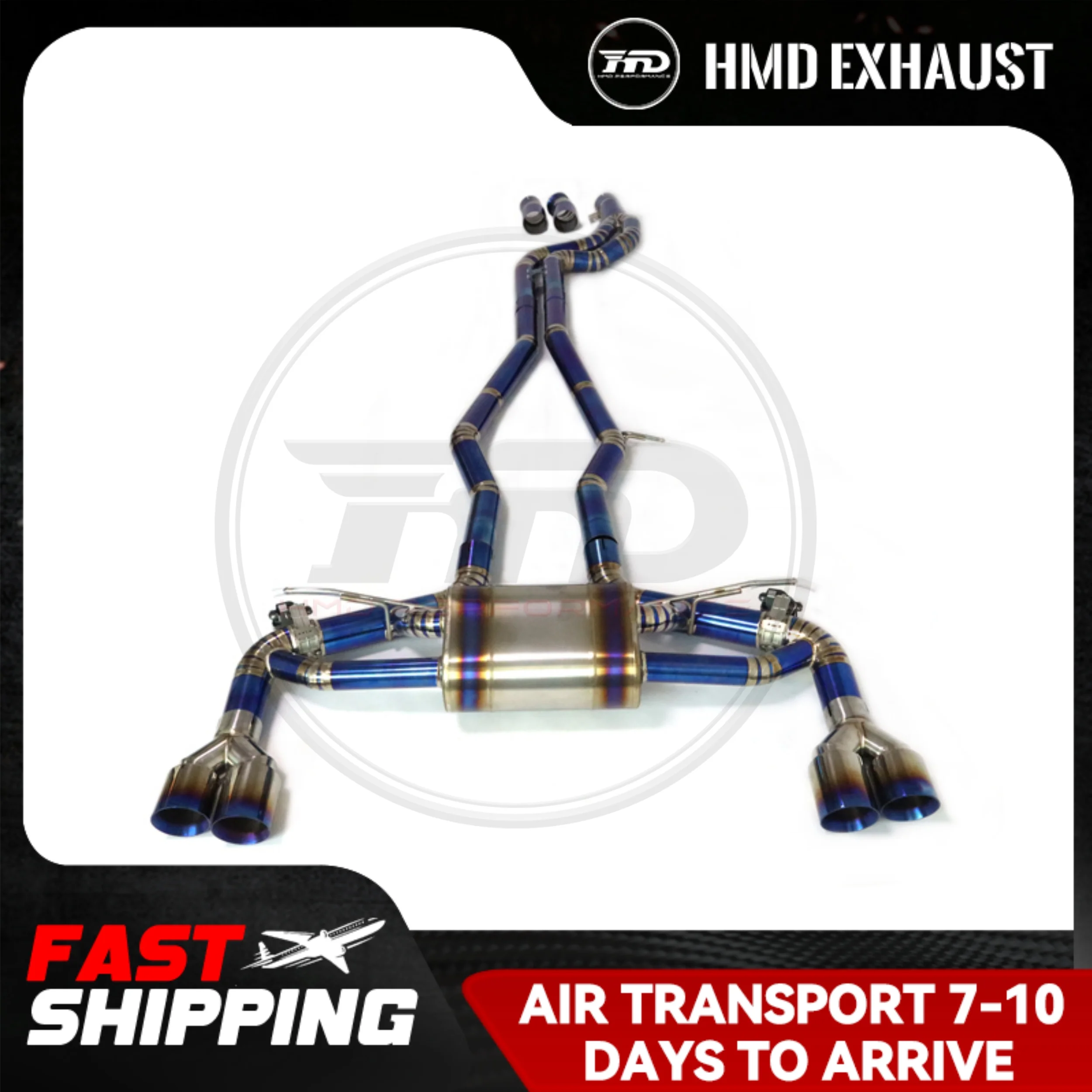 HMD Titanium Alloy Exhaust System Performance Catback For Toyota Supra A90 B58 Engine 3.0T Valve Muffler
HMD Titanium Alloy Exhaust System Performance Catback For Toyota Supra A90 B58 Engine 3.0T Valve Muffler