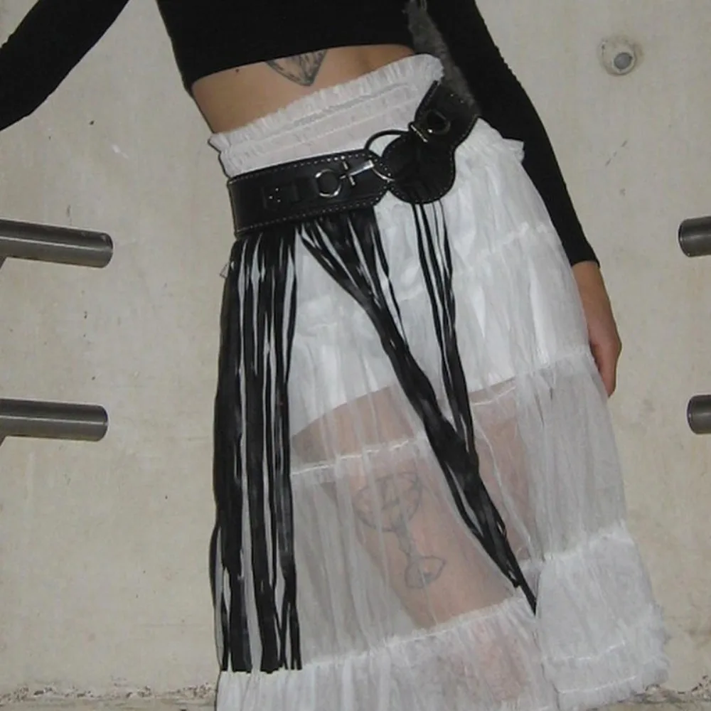 Fashion Alloy Rivets Belt Vintage Hip-hop Tassels Waistband PU Leather Jeans Decor Punk Belt Jazz Dance Accessory
Fashion Alloy Rivets Belt Vintage Hip-hop Tassels Waistband PU Leather Jeans Decor Punk Belt Jazz Dance Accessory