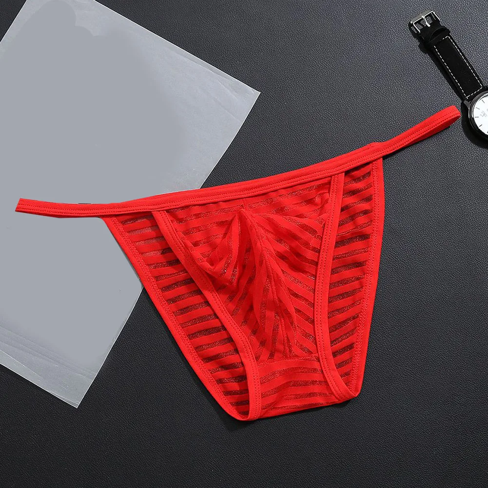 Men Sexy Low Waist Pouch Breathable Lingerie Elastic Underpants Men Stripe Underwear For Hot Man Mesh Thin See Through Briefs
Men Sexy Low Waist Pouch Breathable Lingerie Elastic Underpants Men Stripe Underwear For Hot Man Mesh Thin See Through Briefs