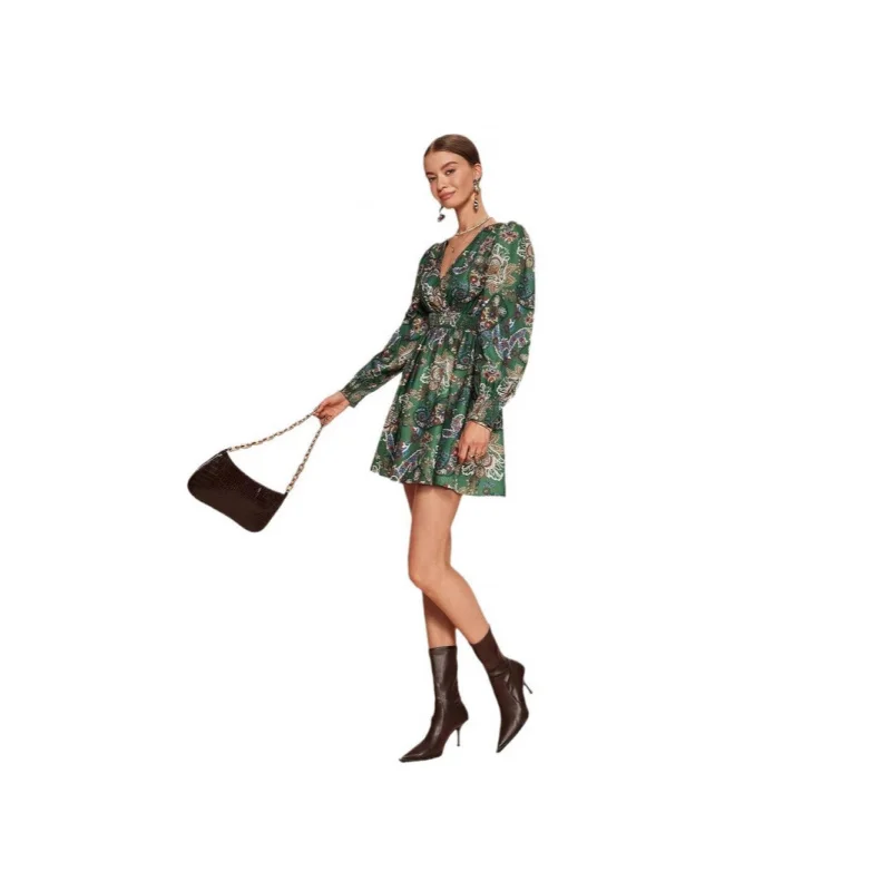 2025 Women's Floral Print Parallel Quilted Long-Sleeve Elegant Dress with Parallel Quilted Waist for Autumn V001
2025 Women's Floral Print Parallel Quilted Long-Sleeve Elegant Dress with Parallel Quilted Waist for Autumn V001