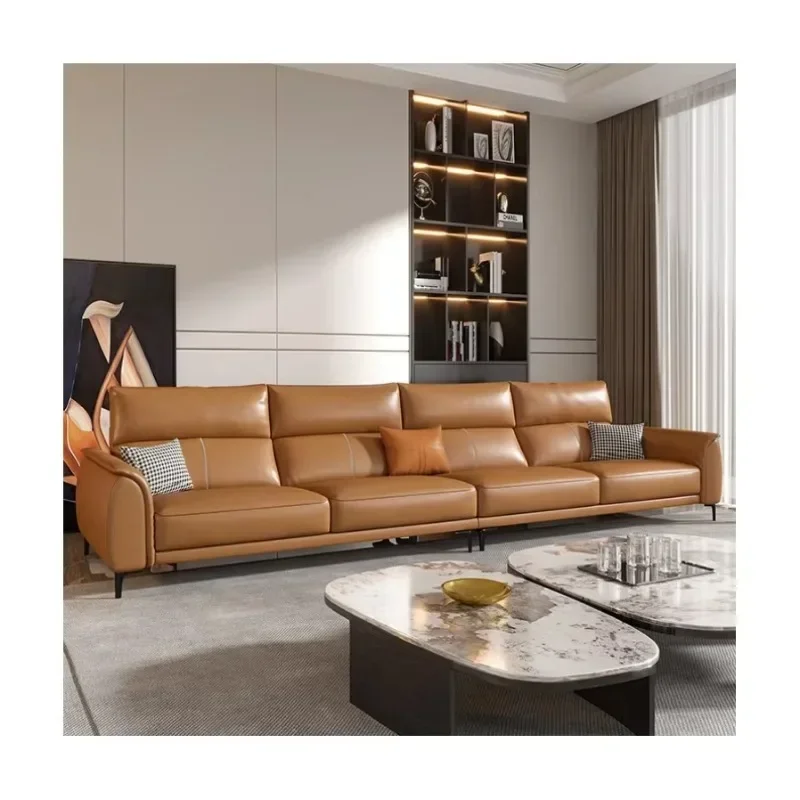 Aether Collection" - Genuine Leather Sofa Set in Contemporary Silhouette
Aether Collection" - Genuine Leather Sofa Set in Contemporary Silhouette