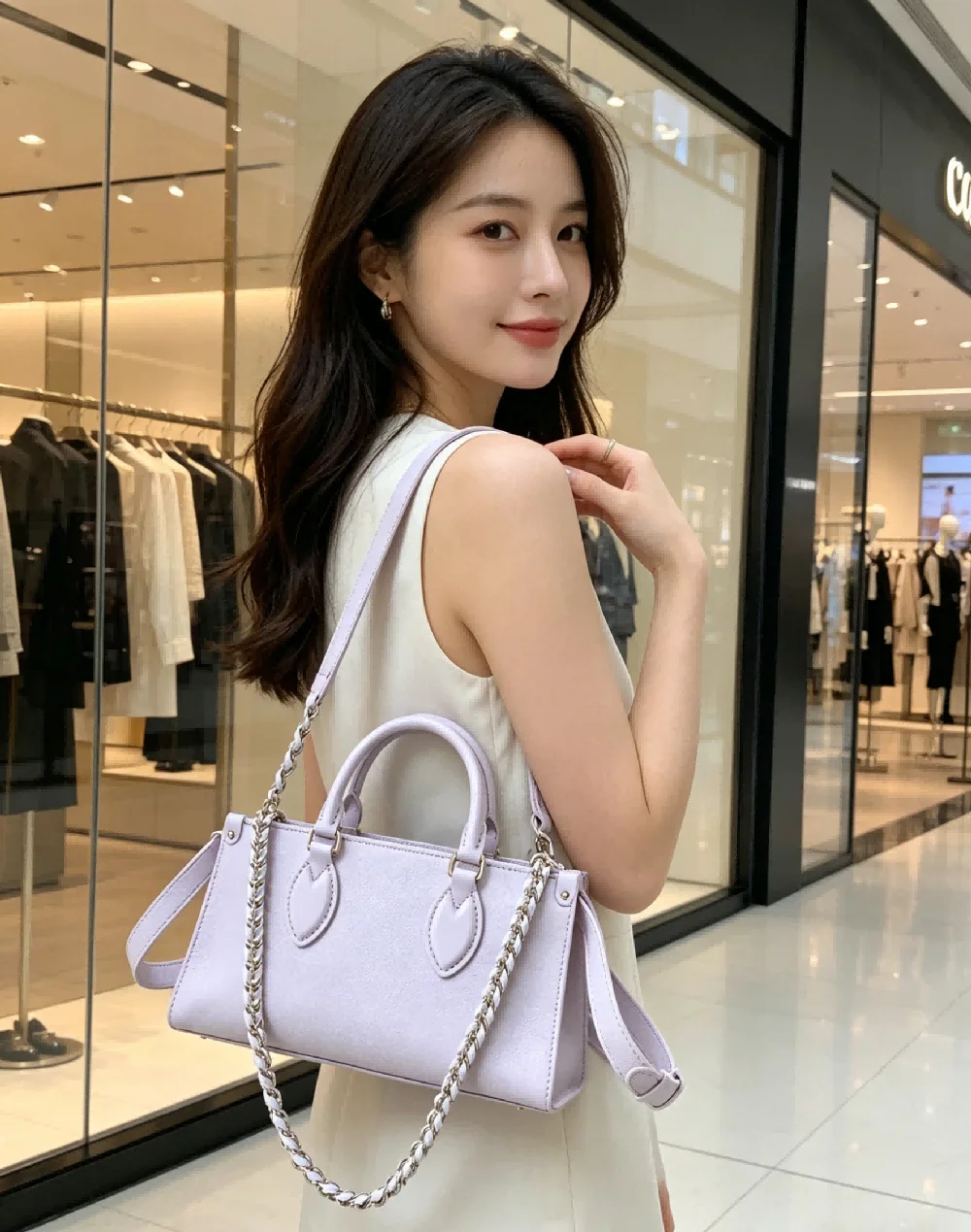 Chic Light Purple Leather Tote Bag for Women Elegant Mini Handbag with Chain Strap for Work Shopping and Weekend Getaway
Chic Light Purple Leather Tote Bag for Women Elegant Mini Handbag with Chain Strap for Work Shopping and Weekend Getaway