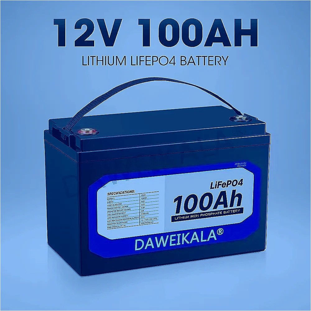 12V 100Ah LiFePO4 Battery with Built-in BMS - Long-Lasting for Solar System, RV, Home & Marine
12V 100Ah LiFePO4 Battery with Built-in BMS - Long-Lasting for Solar System, RV, Home & Marine
