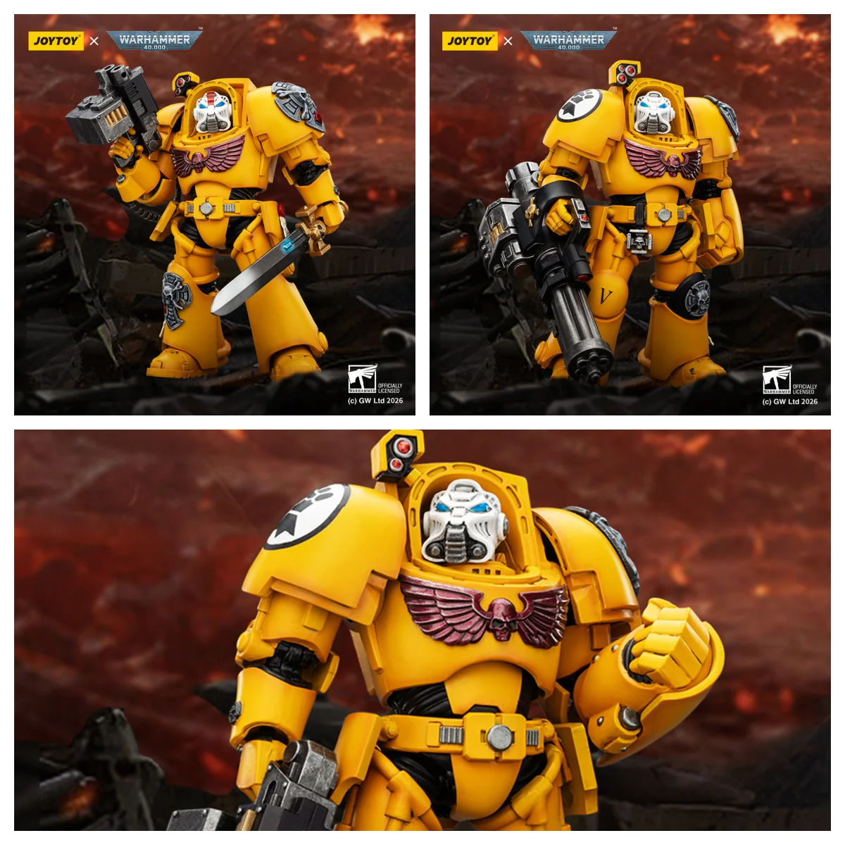 HIPLAY JOYTOY Warhammer 40,000 Imperial Fists Terminator JT03158 JT03165 JT03172 1/18 Scale Action Figure
HIPLAY JOYTOY Warhammer 40,000 Imperial Fists Terminator JT03158 JT03165 JT03172 1/18 Scale Action Figure
