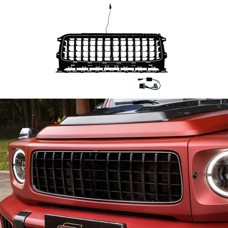 Car LED Grille for 2025-2026 Benz G Class W465 Upgrade G63 LED Grille
Car LED Grille for 2025-2026 Benz G Class W465 Upgrade G63 LED Grille
