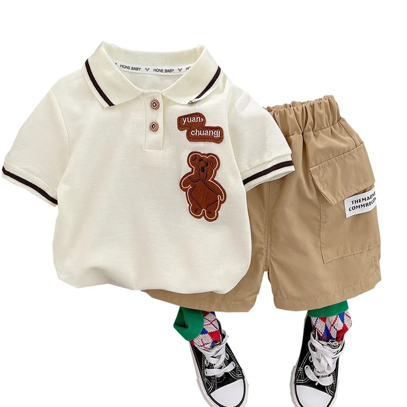 Летний детский костюм из чистого хлопка с героями мультфильмов, одежда для маленьких девочек и мальчиков, комплект штанов ex Kids irt, хлопок, лайкра 
Летний детский костюм из чистого хлопка с героями мультфильмов, одежда для маленьких девочек и мальчиков, комплект штанов ex Kids irt, хлопок, лайкра