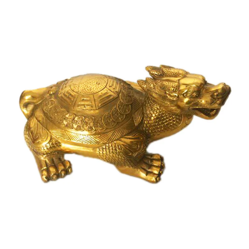 Copper Money Beast Treasure Bagua Dragon Head Turtle Office Decoration Metal Craft
Copper Money Beast Treasure Bagua Dragon Head Turtle Office Decoration Metal Craft