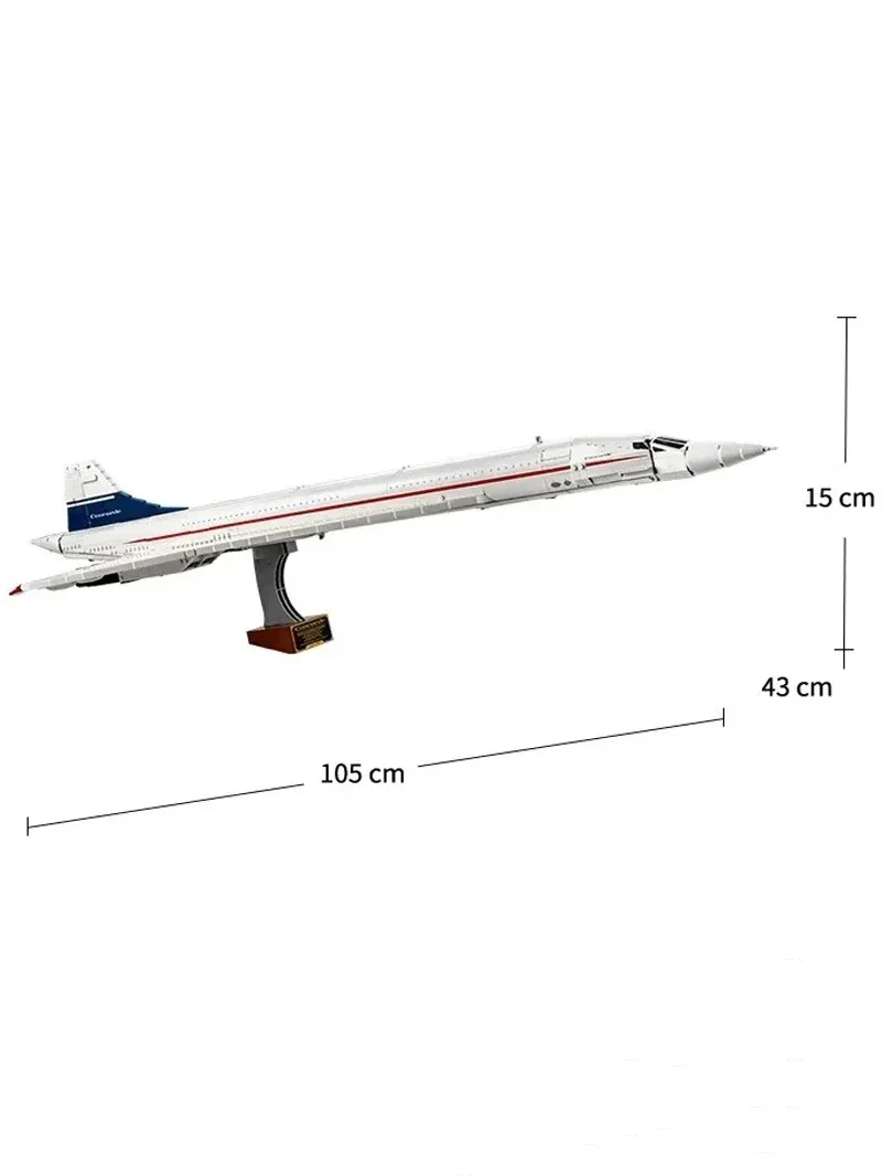 New 2083PCS Airbus Concorde Aircraft Assembly Kit Assembly Module Supersonic Passenger Plane Space Shuttle Children's Birthday G
New 2083PCS Airbus Concorde Aircraft Assembly Kit Assembly Module Supersonic Passenger Plane Space Shuttle Children's Birthday G
