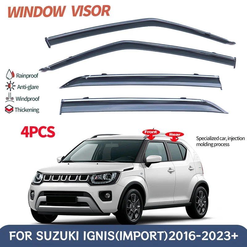 4Pcs PC Car Window Visor Vent Shades For Suzuki Ignis MK2 MF 2016-2023+ Ventvisor Wind Deflectors Door Visor Rain Guard Shades
4Pcs PC Car Window Visor Vent Shades For Suzuki Ignis MK2 MF 2016-2023+ Ventvisor Wind Deflectors Door Visor Rain Guard Shades