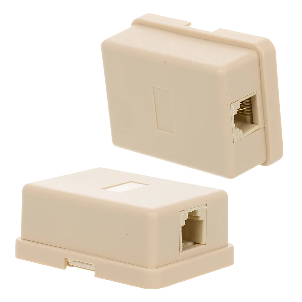 2pcs Telephone Line Connector Single Hole Splitter Box Easy Installation Stable Transmission Phone Socket Adapter
2pcs Telephone Line Connector Single Hole Splitter Box Easy Installation Stable Transmission Phone Socket Adapter