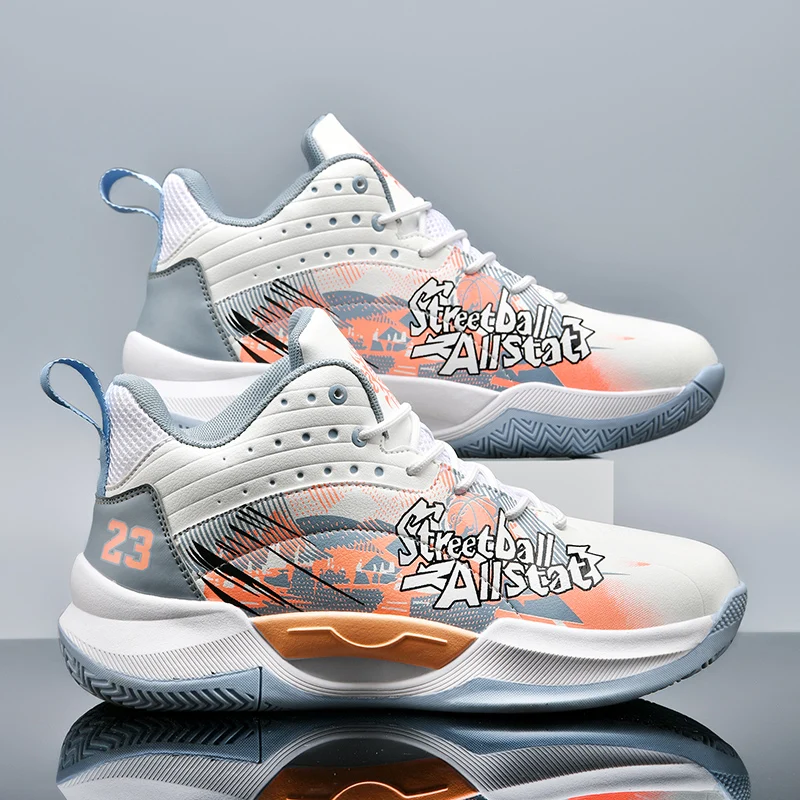 Men Basketball Shoes Lightweight Anti-Slip Wear-resistant Lace-Up Sneakers Professional Training Basketball Boots for Women
Men Basketball Shoes Lightweight Anti-Slip Wear-resistant Lace-Up Sneakers Professional Training Basketball Boots for Women