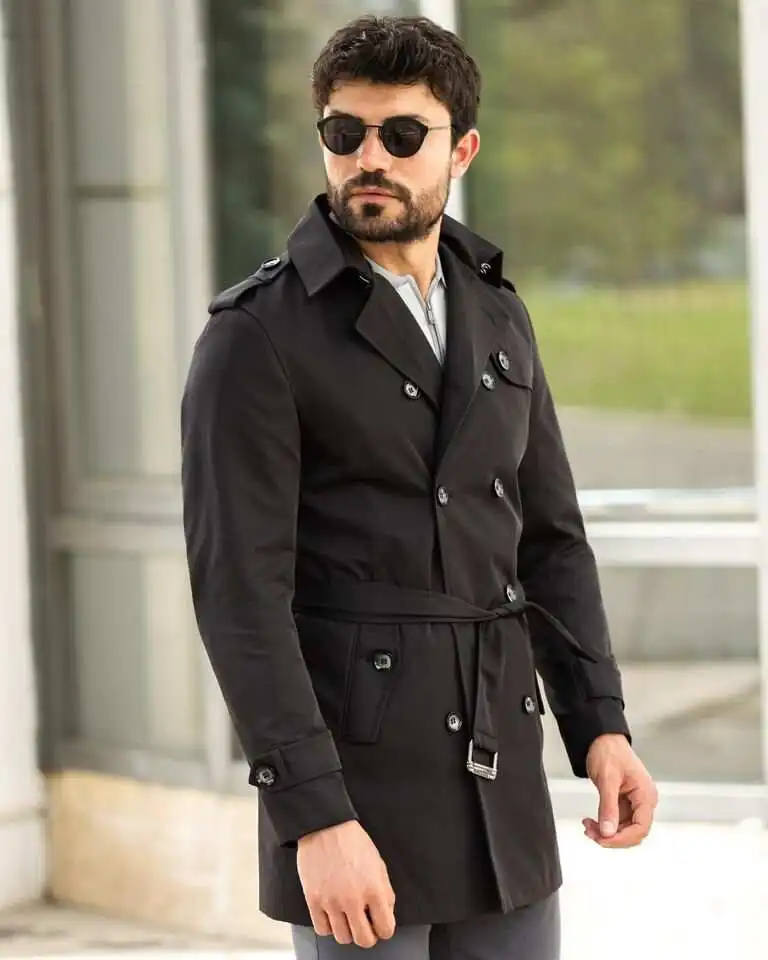 Winter Men's Long Coat With Belt For Business Formal Double Breasted Casual Overcoat
Winter Men's Long Coat With Belt For Business Formal Double Breasted Casual Overcoat