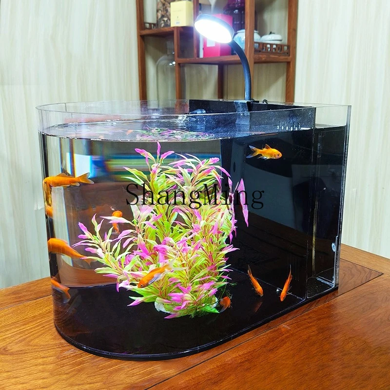 FG ultra-transparent acrylic fish tank household landscaping aquarium small aquatic goldfish tank
FG ultra-transparent acrylic fish tank household landscaping aquarium small aquatic goldfish tank