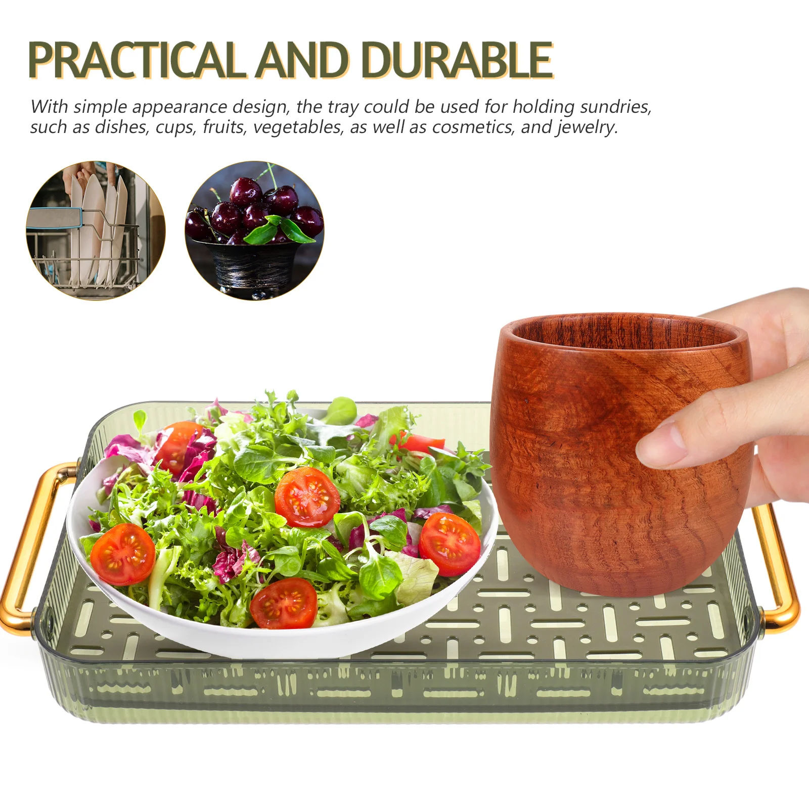 Large Kitchen Draining Tray with Double Handles Smooth Mellow Surface Non-Slip Design Dish Drying Rack for Countertop Cup Fruit
Large Kitchen Draining Tray with Double Handles Smooth Mellow Surface Non-Slip Design Dish Drying Rack for Countertop Cup Fruit