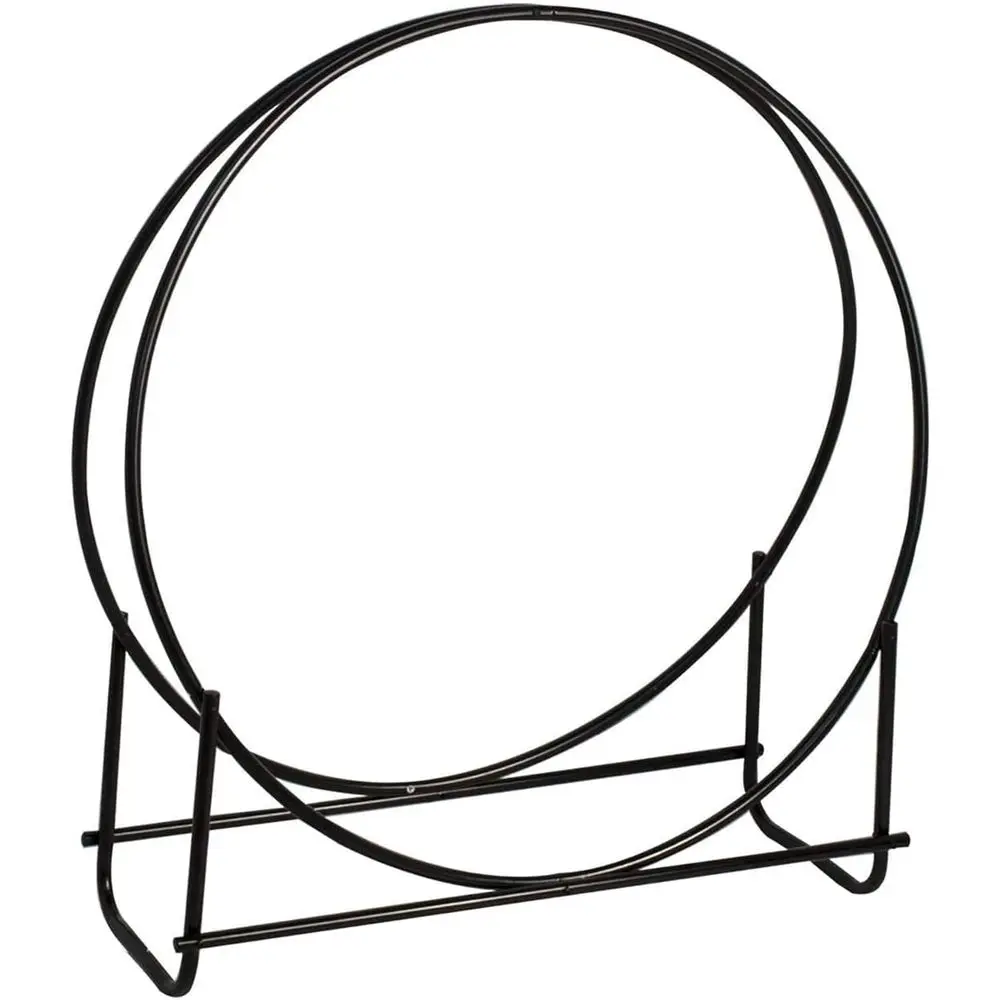 40 Inch Heavy Duty Tubular Steel Log Rack with Powder Coated Finish, Black
40 Inch Heavy Duty Tubular Steel Log Rack with Powder Coated Finish, Black