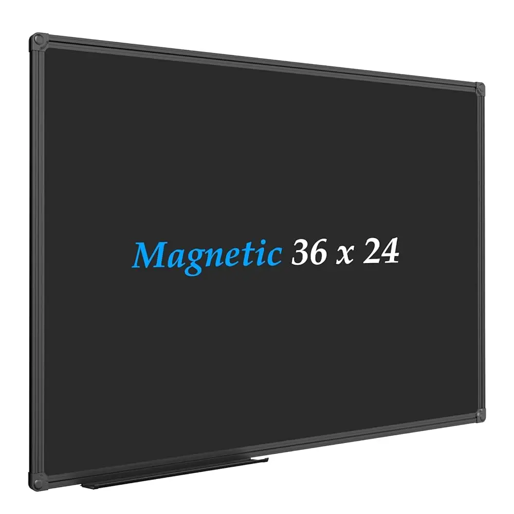 Магнитная доска для письма/черная доска 36 x 24 дюйма, доска с черной алюминиевой рамкой и лотком для маркеров для офиса, дома и школы, лучшая
Магнитная доска для письма/черная доска 36 x 24 дюйма, доска с черной алюминиевой рамкой и лотком для маркеров для офиса, дома и школы, лучшая