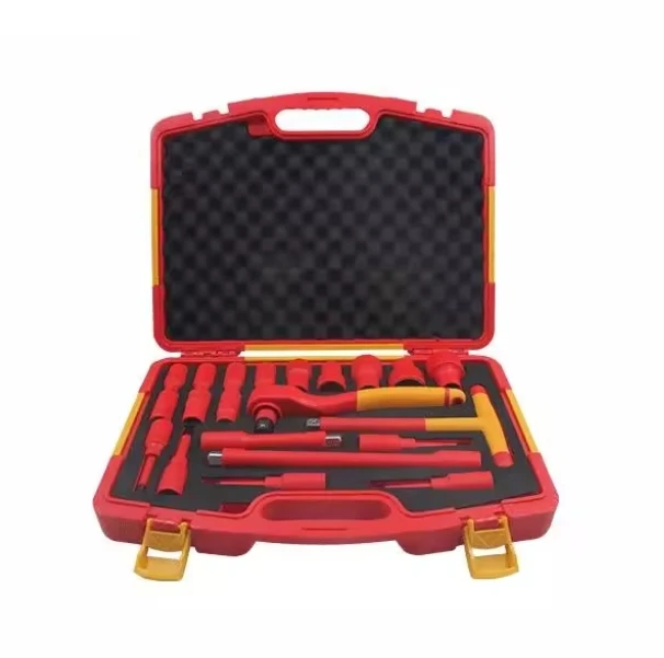 Professional Electrical Tool Kit VDE Socket Ratchet Insulated 21Pcs Tool Set
Professional Electrical Tool Kit VDE Socket Ratchet Insulated 21Pcs Tool Set