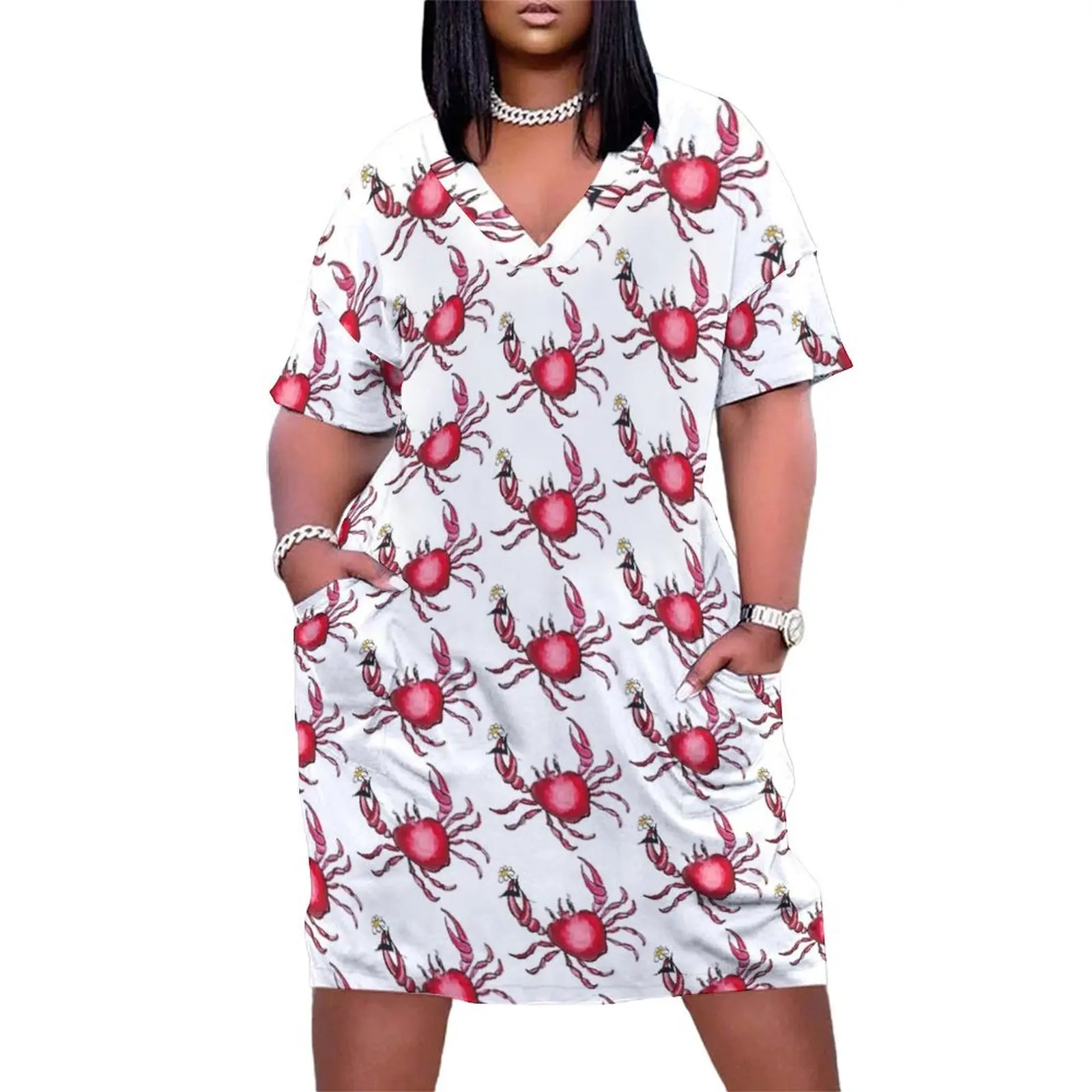 cancer. crawfish Loose Pocket Dress party dresses woman womens clothing prom dress birthday dresses for women
cancer. crawfish Loose Pocket Dress party dresses woman womens clothing prom dress birthday dresses for women