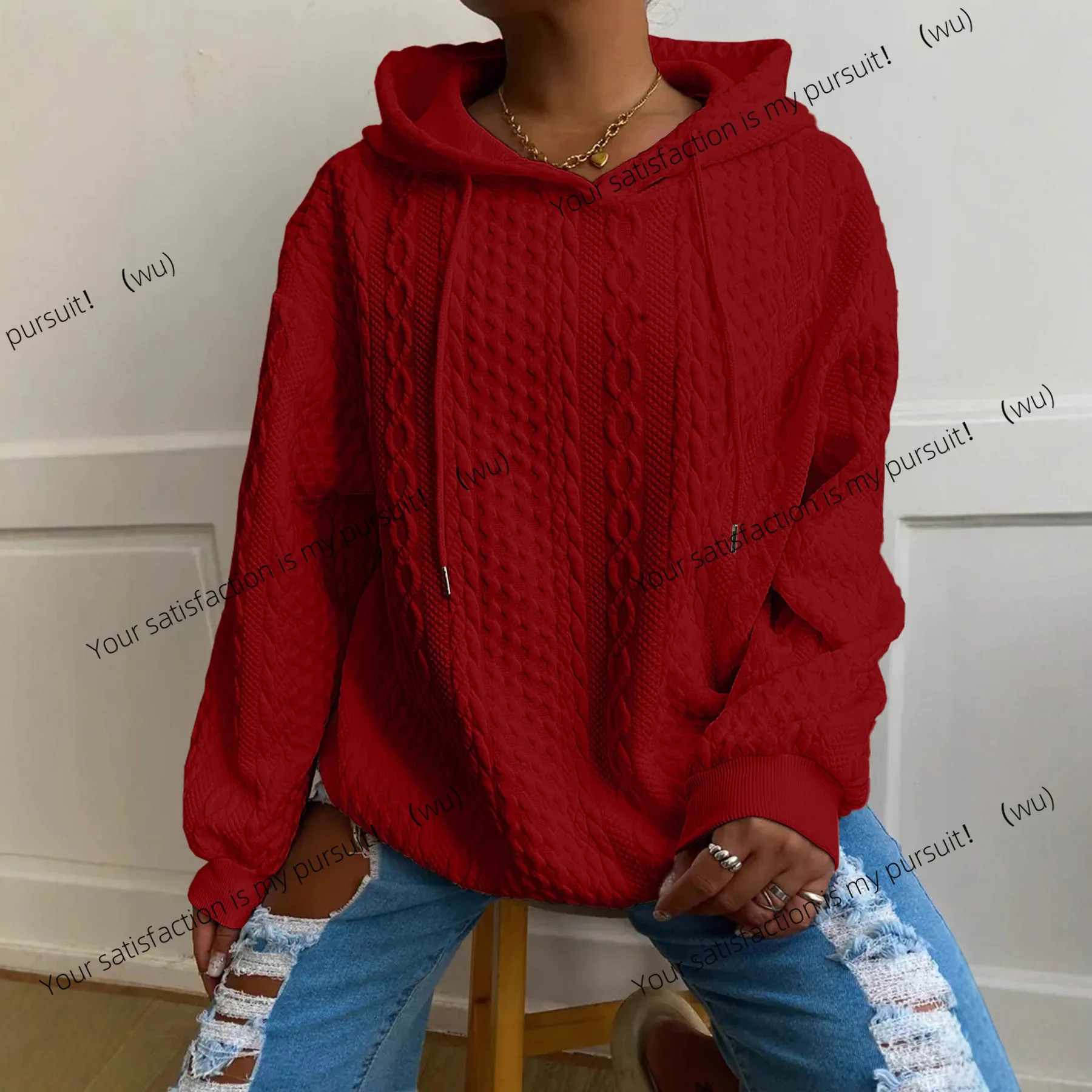 Весенняя европейская и американская женская одежда, новый обычный модный свитер с длинными рукавами и закрученной нитью
Весенняя европейская и американская женская одежда, новый обычный модный свитер с длинными рукавами и закрученной нитью