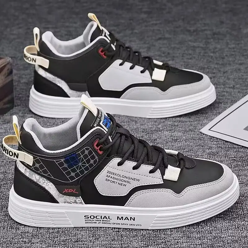 Spring Autumn Men's Shoes 2024 New Trendy Casual Versatile Heightening Board Shoes Leather Splicing Korean Style round Toe
Spring Autumn Men's Shoes 2024 New Trendy Casual Versatile Heightening Board Shoes Leather Splicing Korean Style round Toe