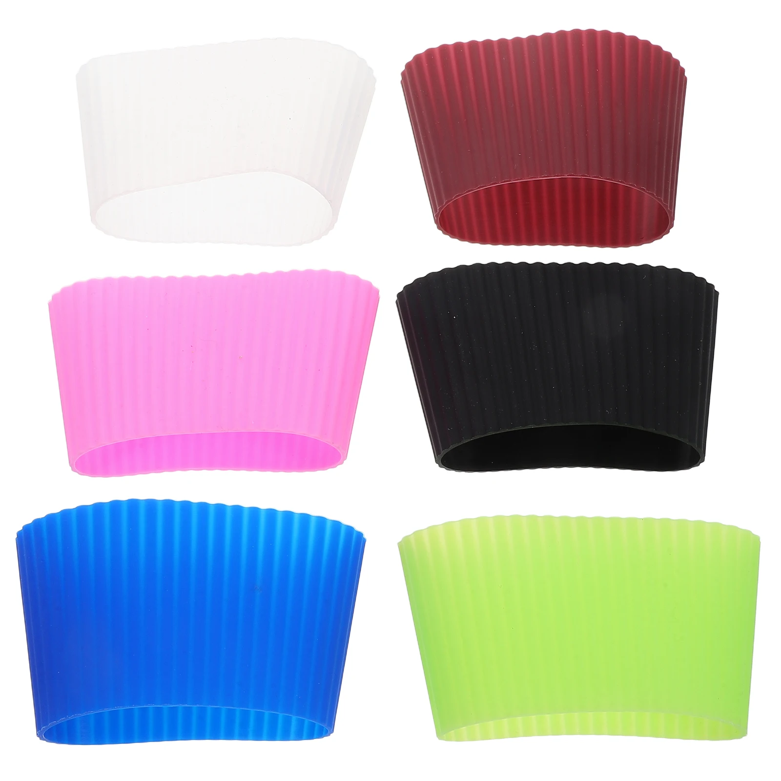 6pcs Silicone Cup Sleeves Heat Resistant Reusable Nonslip Coffee Mug Covers Insulated Travel Glass Bottle Protective
6pcs Silicone Cup Sleeves Heat Resistant Reusable Nonslip Coffee Mug Covers Insulated Travel Glass Bottle Protective