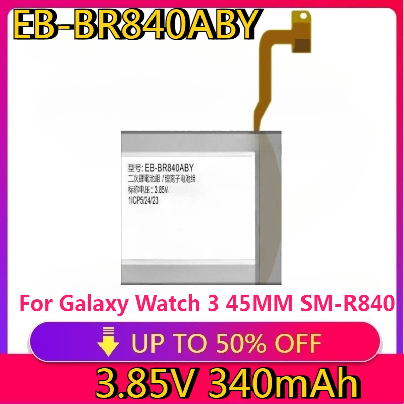 New High quality replaceable Replacement Battery EB-BR840ABY For Galaxy Watch 3 45MM SM-R840 R845 SM-R845F 
New High quality replaceable Replacement Battery EB-BR840ABY For Galaxy Watch 3 45MM SM-R840 R845 SM-R845F