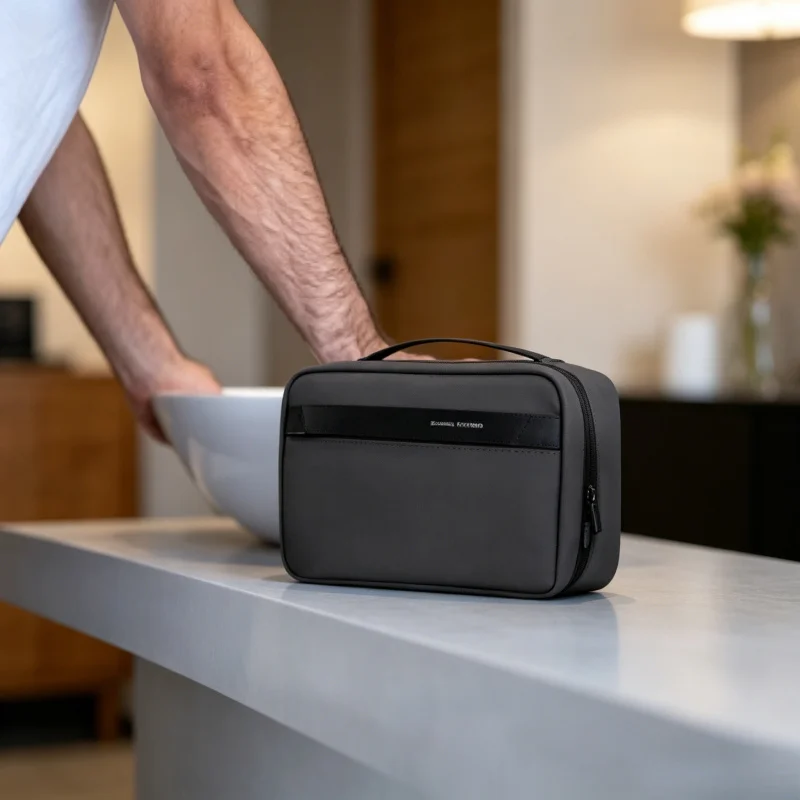 Dry Wet Separation Waterproof Travel Toiletry Bag Portable Business Fitness Makeup Wash Storage Bag for Men
Dry Wet Separation Waterproof Travel Toiletry Bag Portable Business Fitness Makeup Wash Storage Bag for Men
