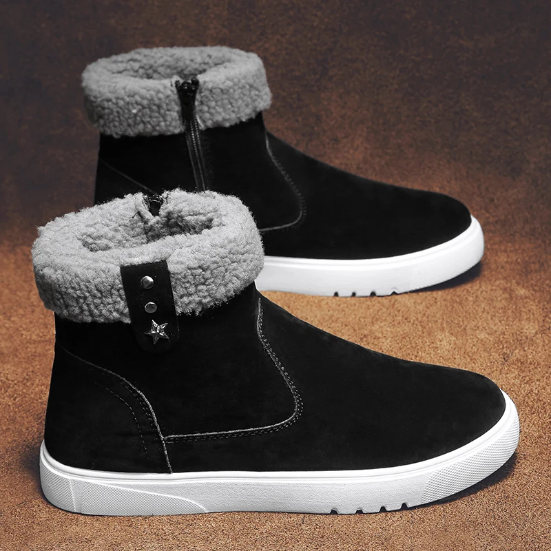 Winter Men's Snow Boots Waterproof Non-Slip Comfortable Warm Plush Lining Outdoor Ski Ankle Boots For Men
Winter Men's Snow Boots Waterproof Non-Slip Comfortable Warm Plush Lining Outdoor Ski Ankle Boots For Men