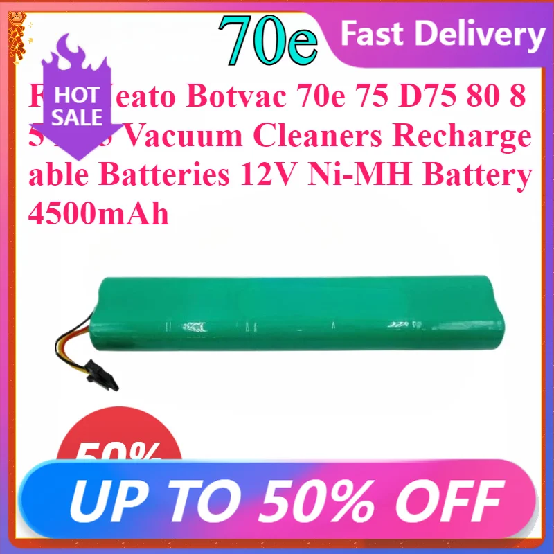 New 12V 4500mAh Battery For Neato Botvac 70e 75 D75 80 85 D85 Vacuum Cleaners Rechargeable Batteries 12V Ni-MH Battery 4500mAh
New 12V 4500mAh Battery For Neato Botvac 70e 75 D75 80 85 D85 Vacuum Cleaners Rechargeable Batteries 12V Ni-MH Battery 4500mAh