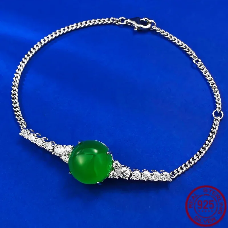 S925 Silver Inlaid Natural High Ice Jade Marrow Star Illusion Bracelet Women's Minimalist Style Agate Ring Wedding Jewelry
S925 Silver Inlaid Natural High Ice Jade Marrow Star Illusion Bracelet Women's Minimalist Style Agate Ring Wedding Jewelry