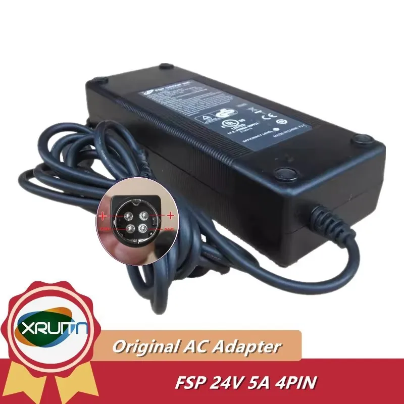 Оригинальный FSP AD120A CA-D12 FSP150-ABB 24 В 5 А 120 Вт 4-контактный адаптер переменного тока для ноутбука Зарядное устройство Для PROTECH Блок питания SYSTEMS PA-6822
Оригинальный FSP AD120A CA-D12 FSP150-ABB 24 В 5 А 120 Вт 4-контактный адаптер переменного тока для ноутбука Зарядное устройство Для PROTECH Блок питания SYSTEMS PA-6822 