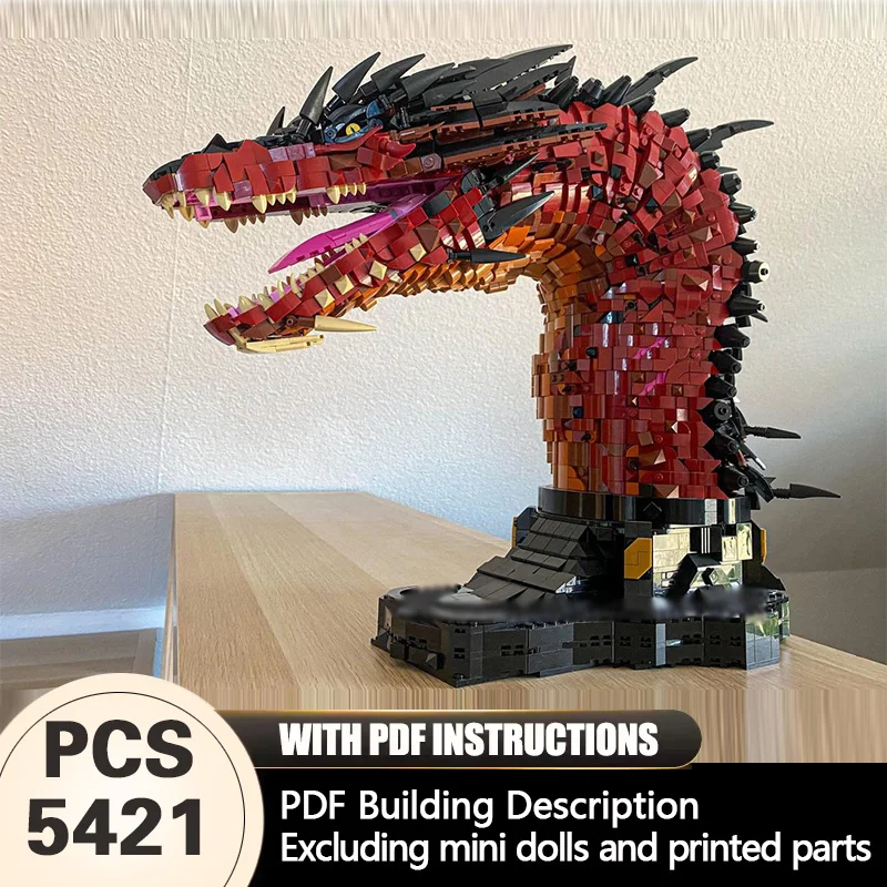 Creators Animal Series Model MOC Building Bricks Fire Dragon Bust Modular Technology Gifts Holiday Assemble Children Toys Suit
Creators Animal Series Model MOC Building Bricks Fire Dragon Bust Modular Technology Gifts Holiday Assemble Children Toys Suit