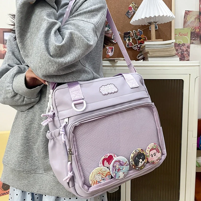 Y2K Japanese Preppy Style Shoulder Crossbody Bag New Nylon School Bags for Teenage Girls Transparent Itabag Backpacks Ita Bag
Y2K Japanese Preppy Style Shoulder Crossbody Bag New Nylon School Bags for Teenage Girls Transparent Itabag Backpacks Ita Bag