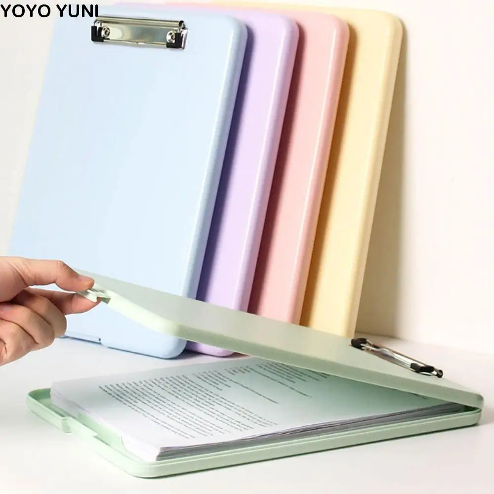 Vertical Opening A4 File Folder Candy Color with Metal Clip Test Paper Storage Box Plastic Writing Board File Storage Box
Vertical Opening A4 File Folder Candy Color with Metal Clip Test Paper Storage Box Plastic Writing Board File Storage Box