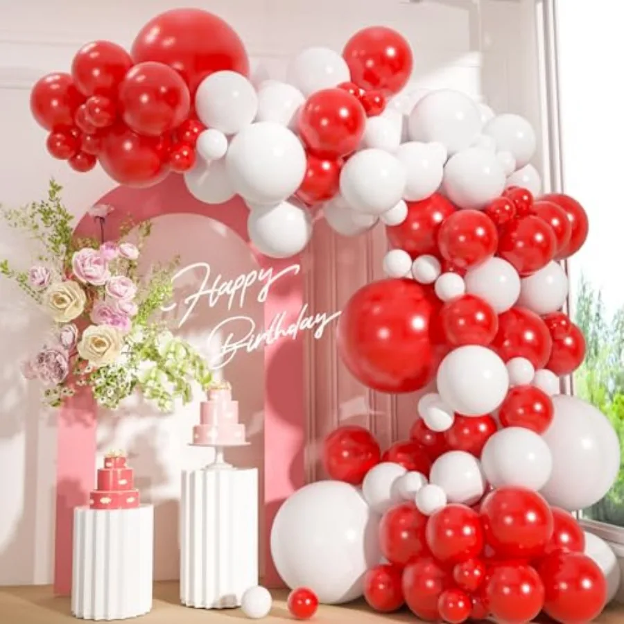110pcs and Balloons Garland Arch Kit, 18/12/10/5 Inch Latex Balloons for Valentine's Day, Christmas, New Year Eve, Wedding Part
110pcs and Balloons Garland Arch Kit, 18/12/10/5 Inch Latex Balloons for Valentine's Day, Christmas, New Year Eve, Wedding Part
