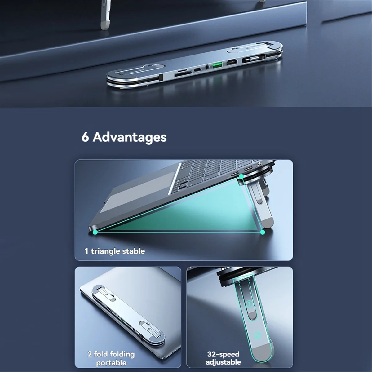 BISMZ 6 в 1 USB C Док-станция для ноутбука Подставка для док-станции USB C Подставка для планшета USB C Hub 4K USB 3.0 PD 100 Вт Концентратор типа C для ПК Ноутбук
BISMZ 6 в 1 USB C Док-станция для ноутбука Подставка для док-станции USB C Подставка для планшета USB C Hub 4K USB 3.0 PD 100 Вт Концентратор типа C для ПК Ноутбук