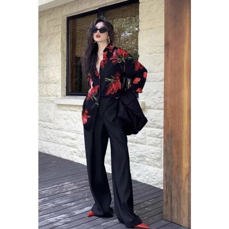Women's Retro Floral Print Long Sleeve Shirt Chinese Style Oversized Button Down Blouse for Spring and Summer
Women's Retro Floral Print Long Sleeve Shirt Chinese Style Oversized Button Down Blouse for Spring and Summer