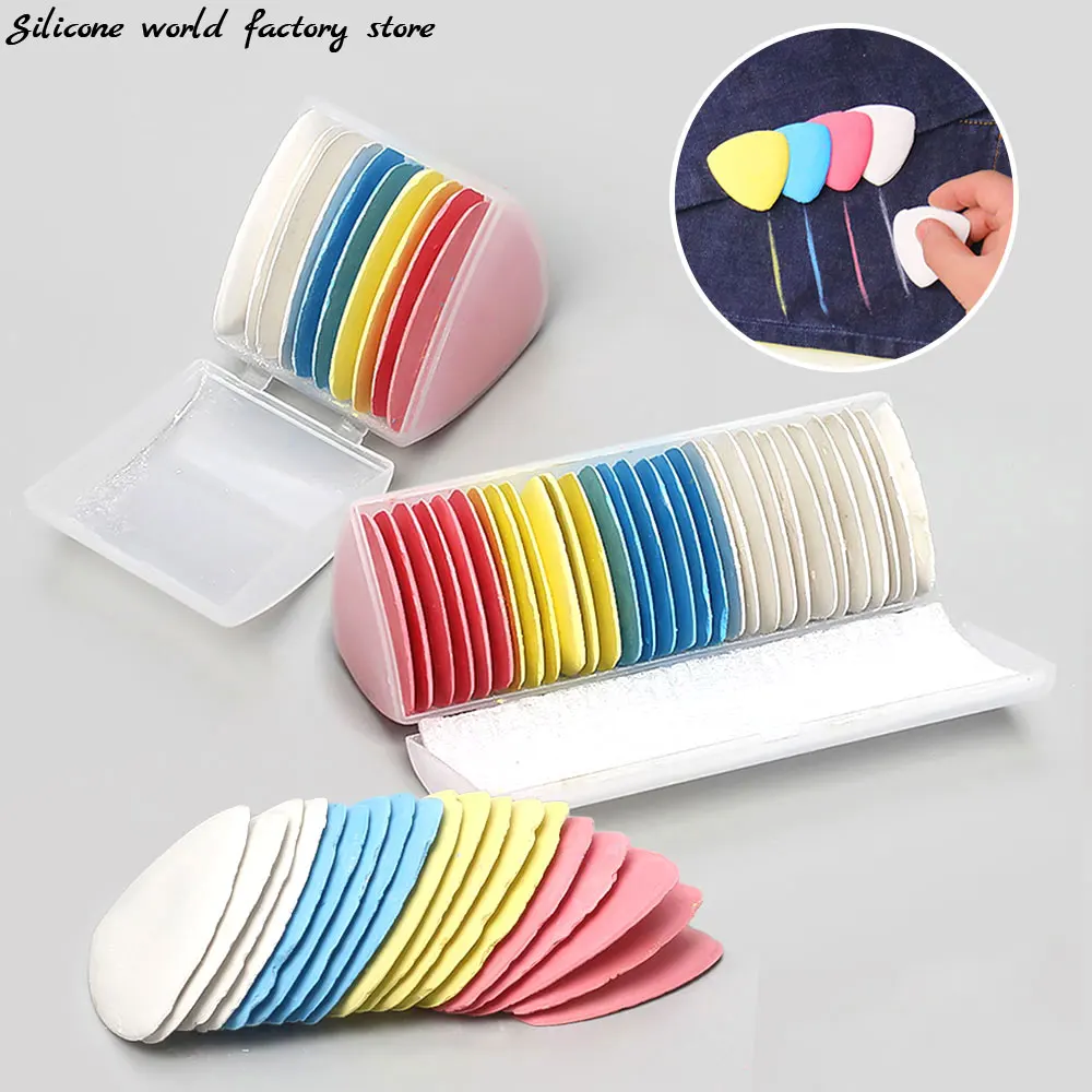 Silicone World 10/30pcs/Set Colorful Tailor Chalk Fabric Marker Chalk Flakes Clothing DIY Sewing Tool Needlework Accessories
Silicone World 10/30pcs/Set Colorful Tailor Chalk Fabric Marker Chalk Flakes Clothing DIY Sewing Tool Needlework Accessories
