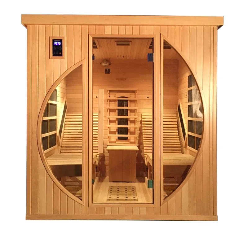 Solid Wood Indoor Low EMF Infrared Sauna Room 3 Person With Two Lounges
Solid Wood Indoor Low EMF Infrared Sauna Room 3 Person With Two Lounges